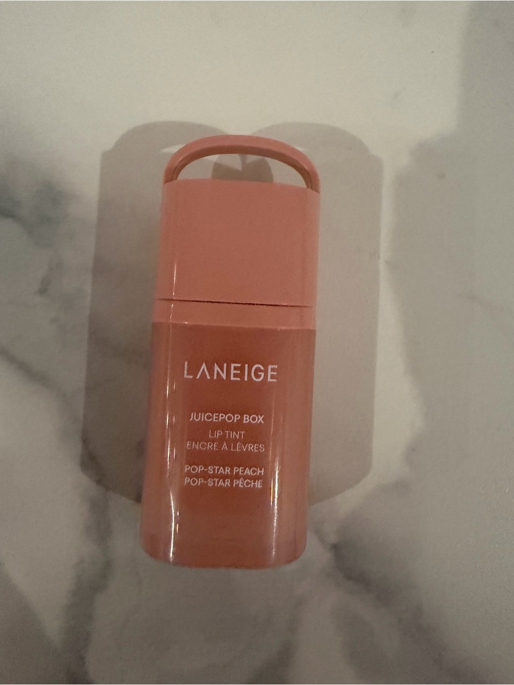 LANEIGE Juicepop Box Lip Tint — Peach-Coral Shade